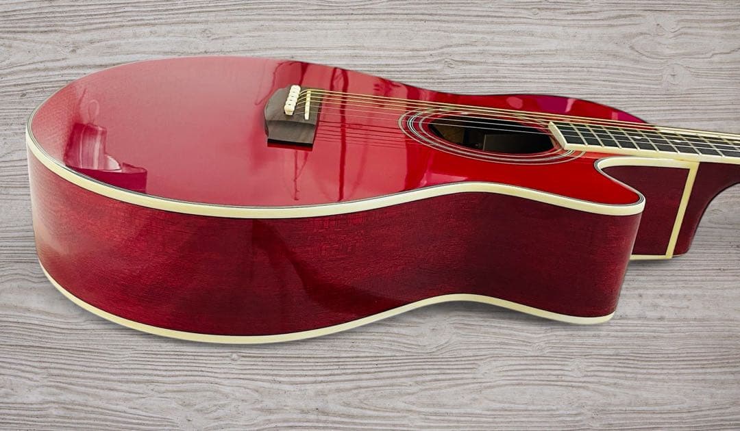 （美品）Juno EA-50C エレアコ ワインレッド色