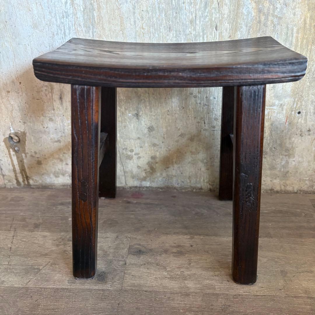 無垢材スツール　アジアンスタイル　②