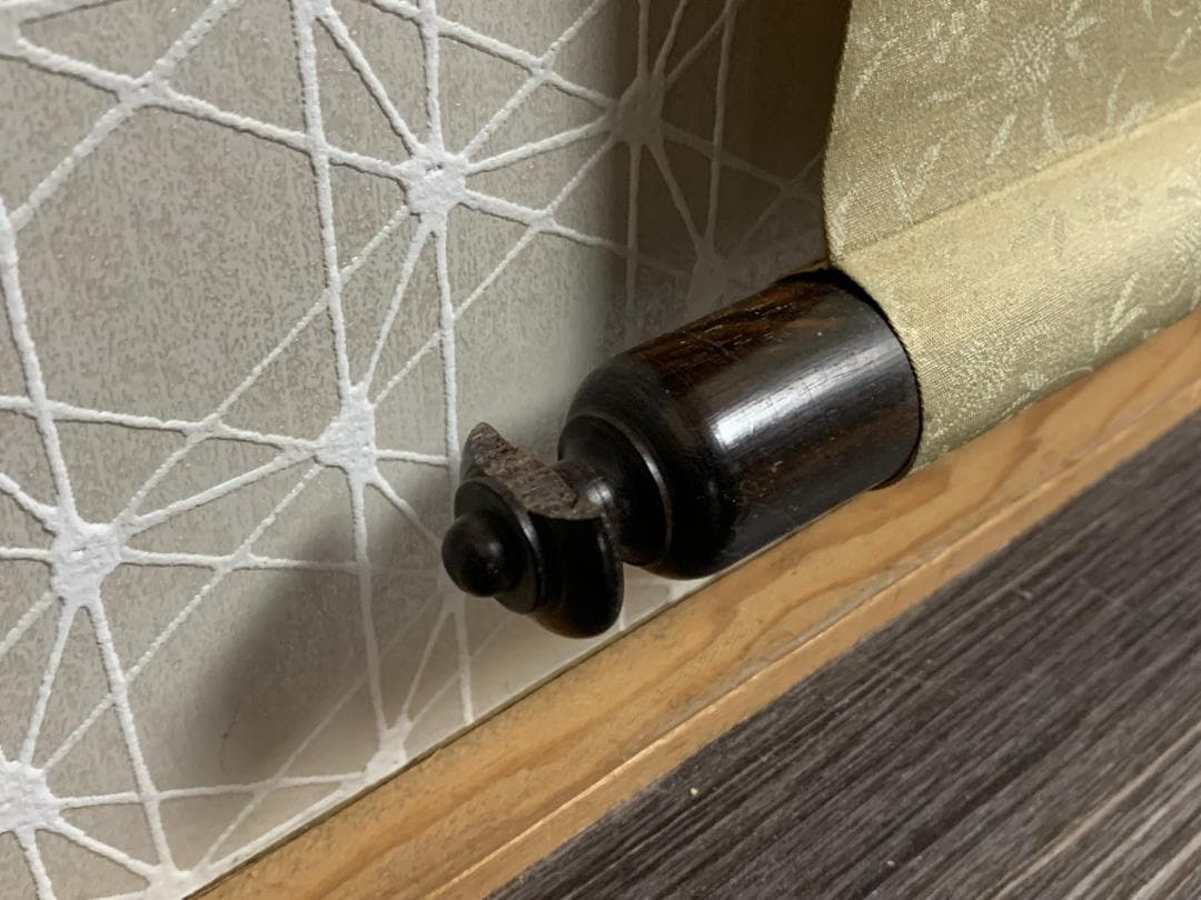 椿椿山 舞鶴旭日香海桃秀 絹本 肉筆 掛軸 南画家 渡辺崋山師事 7548