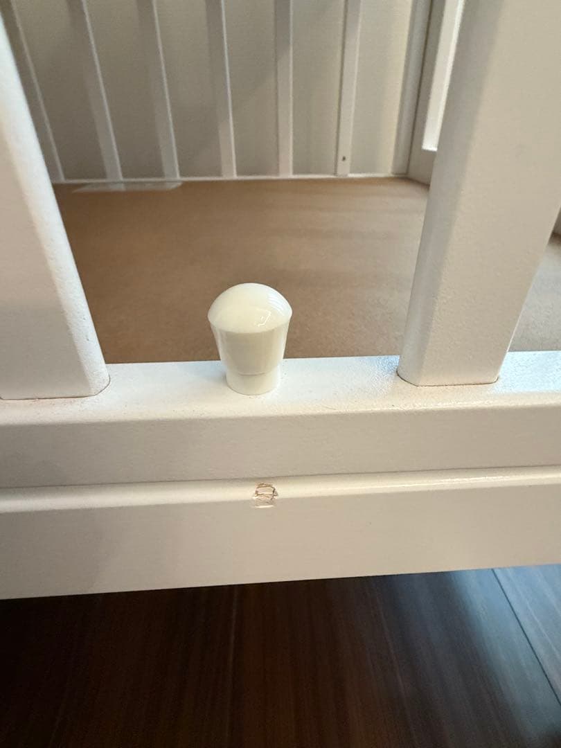 【美品】KATOJI ミニベビーベッド　ホワイト　木製　カトージ