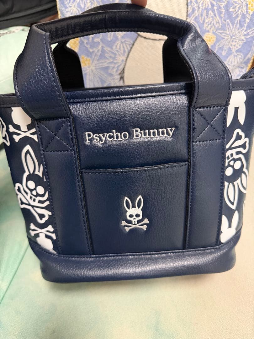 Psycho Bunny ネイビー トートバッグ