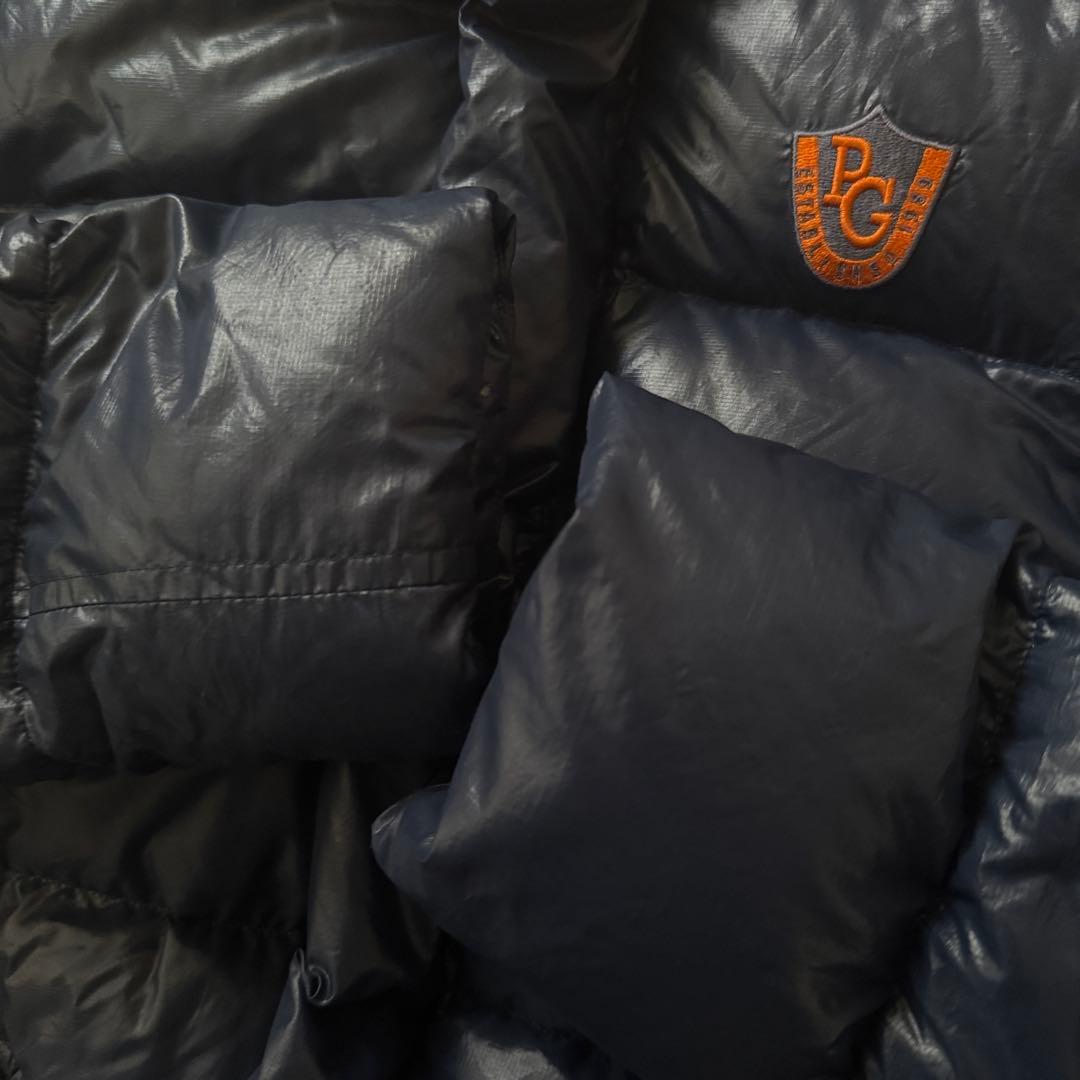 極美品　パーリーゲイツ　ダウンジャケット　ベスト　2WA 紺　M〜L相当　4