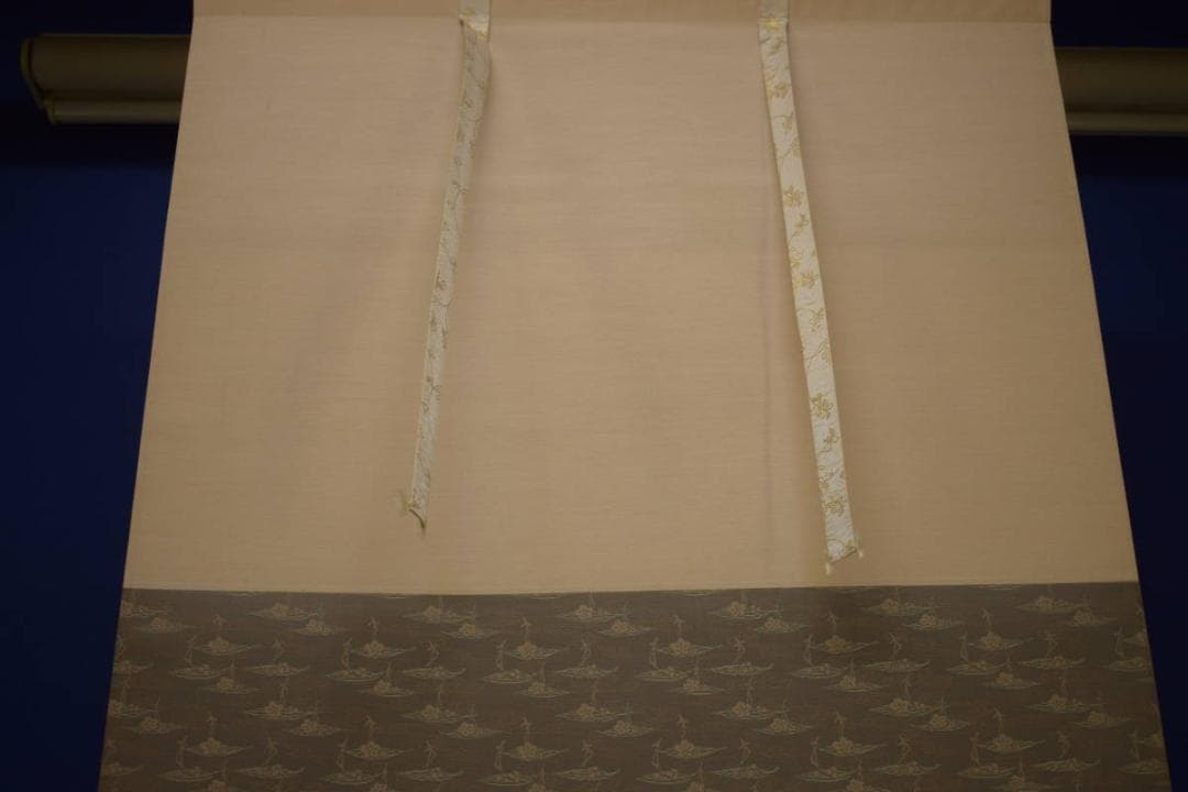 真作/晴夫/人物傘画句/小林一茶の句/布袋屋掛軸HI-737