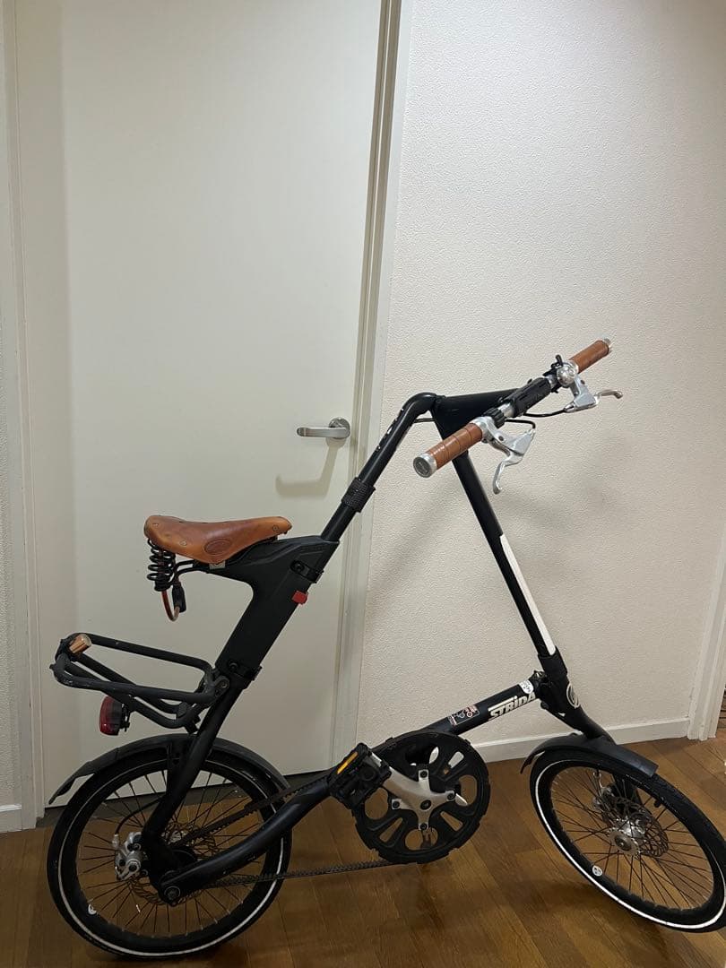 STRIDA SXQRマットブラック+BROOKSサドル Flyers+グリップ