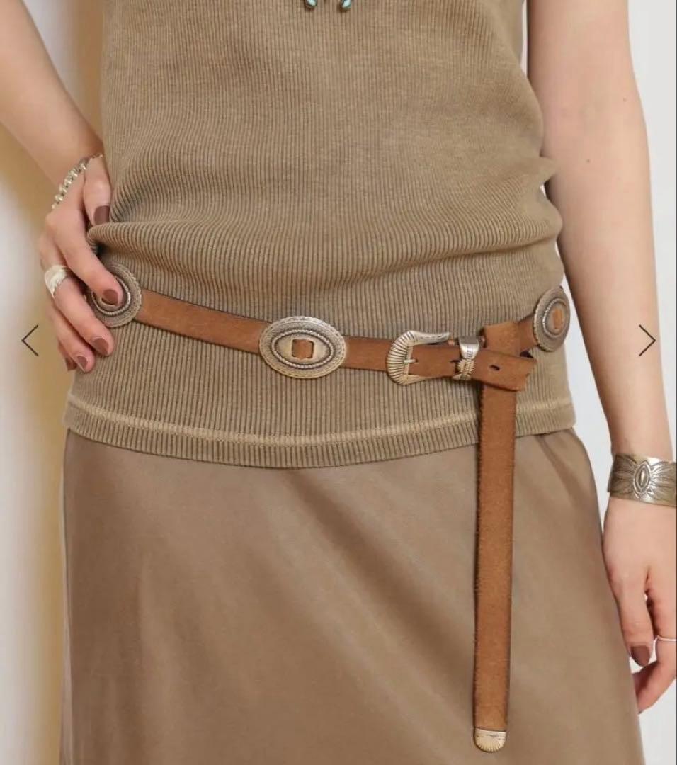 【PUNTOVITA/プントヴィータ】CONCHO ベルト（SUEDE）　新品