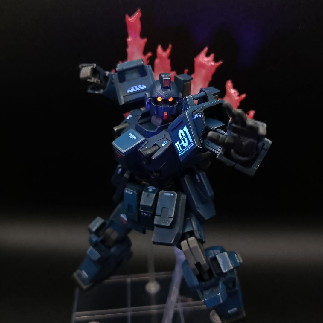HGUC 1/144ブルーディスティニー1号機　全塗装完成品　自作エフェクト付