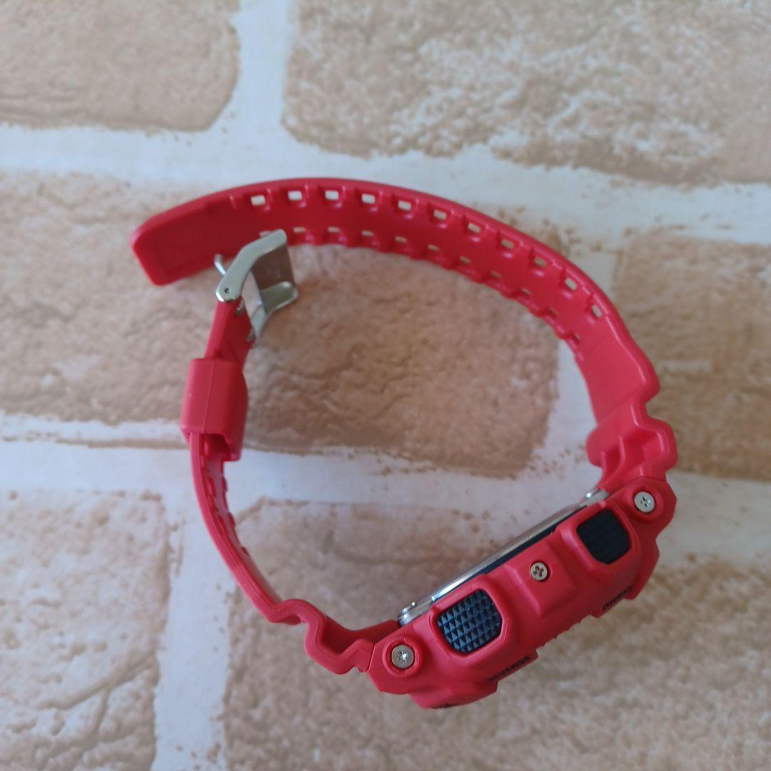 CASIO G-SHOCKジーショック腕時計 紅レッド　男梅コラボカラー