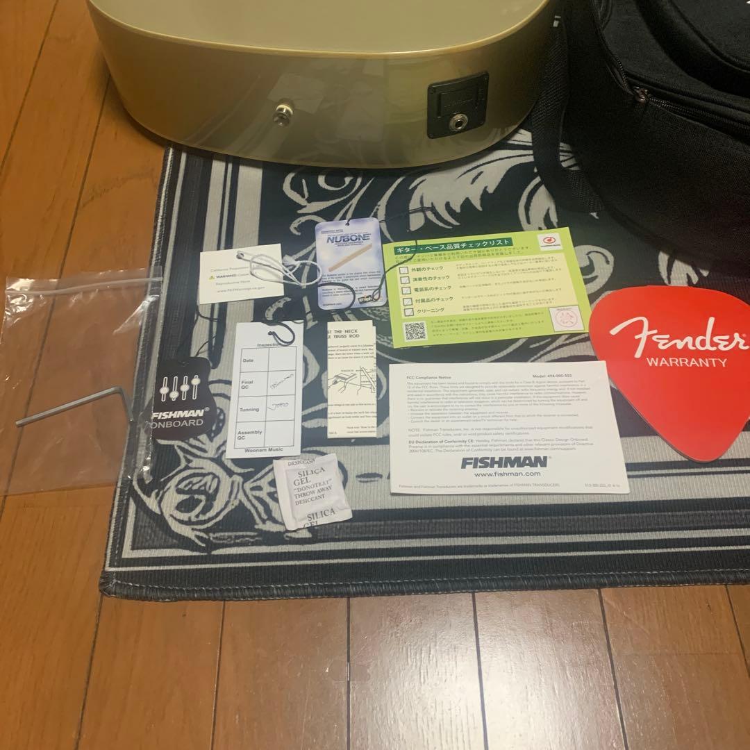 【希少カラー】調整済み Fender シャンパンゴールド 美品 アコギ