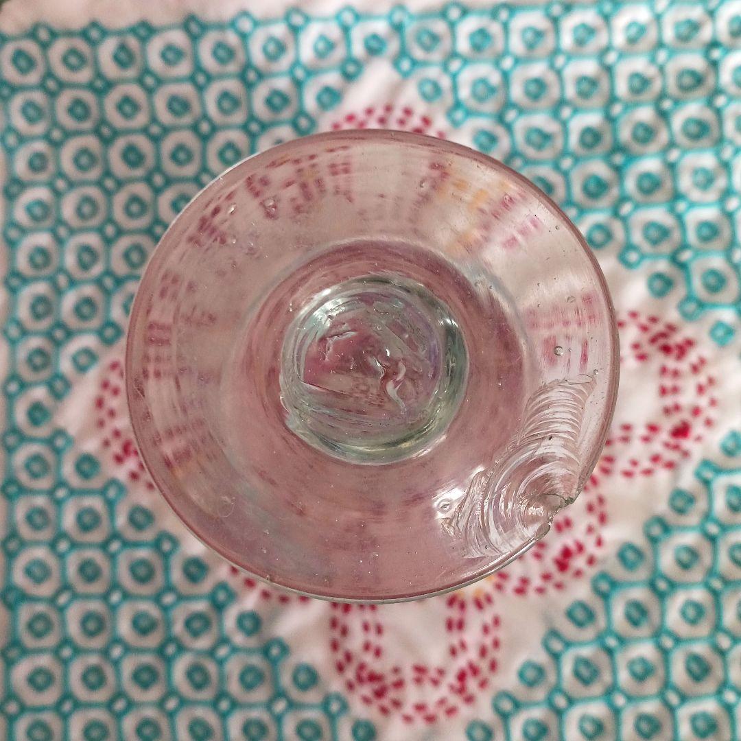 大正ガラス ピンクレッドセット 氷カップと氷コップ