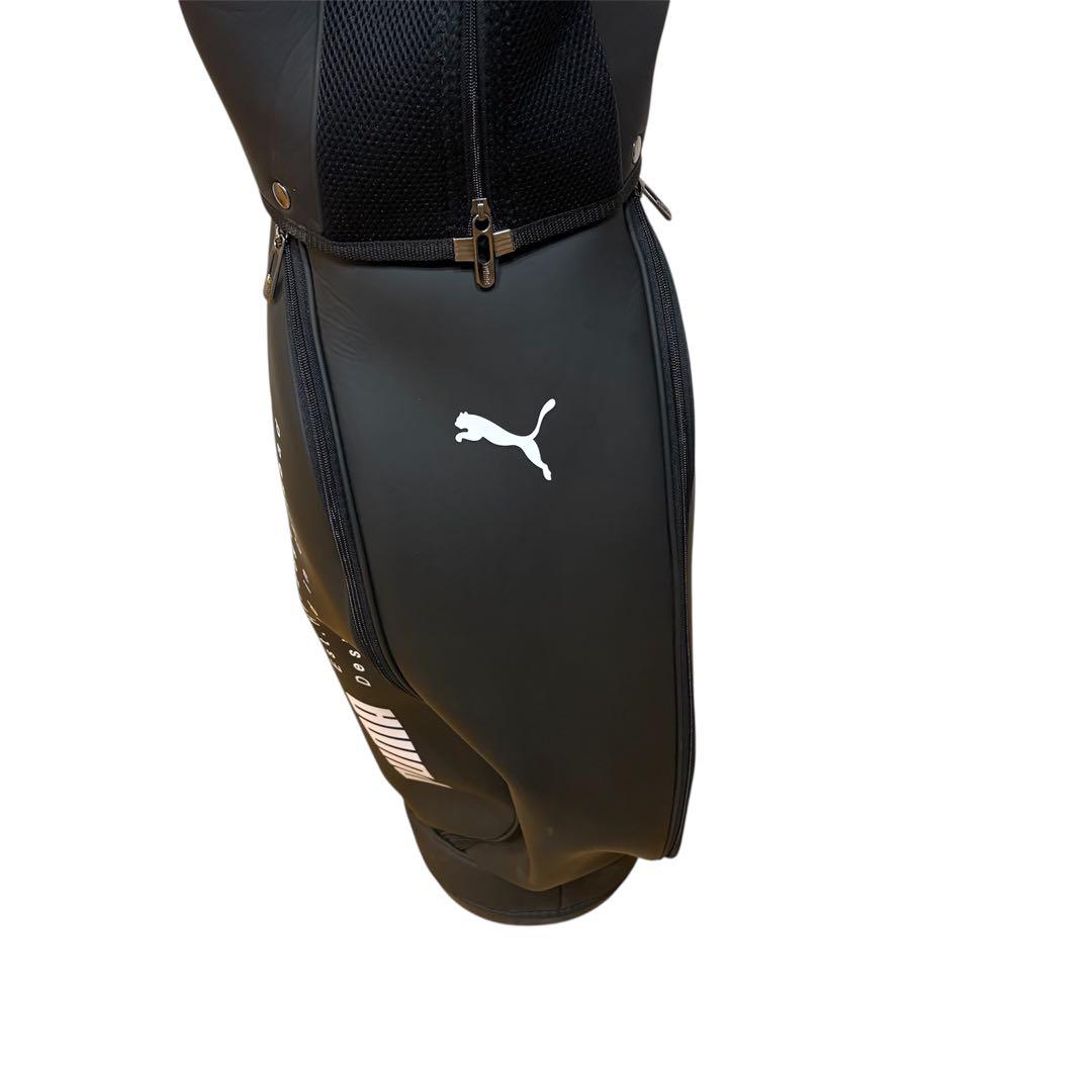 【3回使用】PUMA プーマ キャディバッグ　ゴルフバック　黒 ブラック