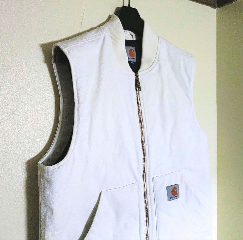 ✨今日だけ価格⚪Carhartt ダックベストホワイト 《レア》