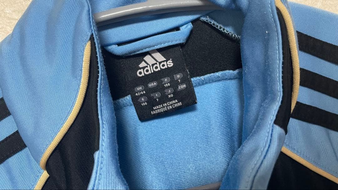 【激レア／正規品】2007年 アルゼンチントラックジャケットadidas水色XO