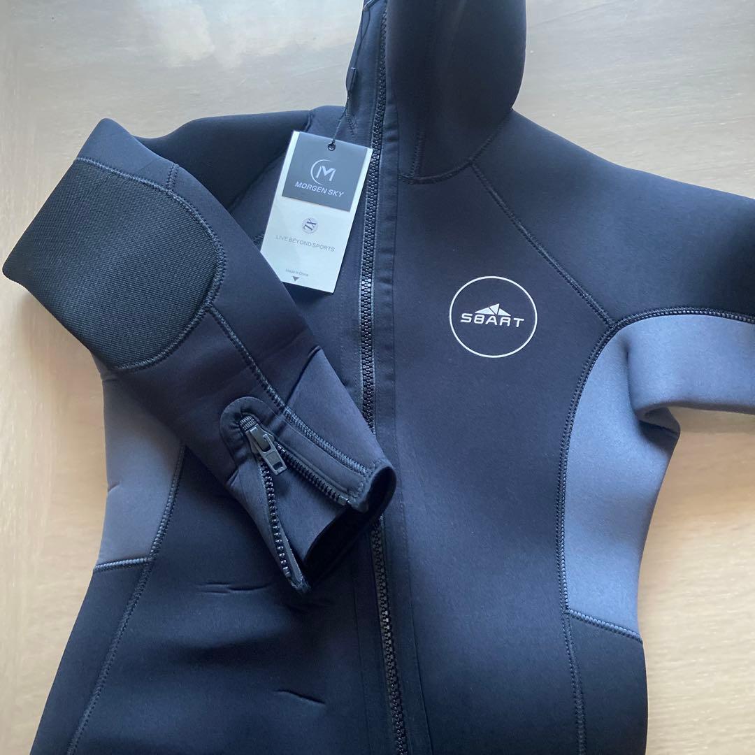 タグ付き未使用MORGEN SKY 5mm フード付ウェットスーツ メンズXL