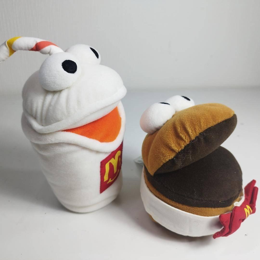 マクドナルド ぬいぐるみ ビンテージ 2点セット ハンバーガー ハッピ I0T7