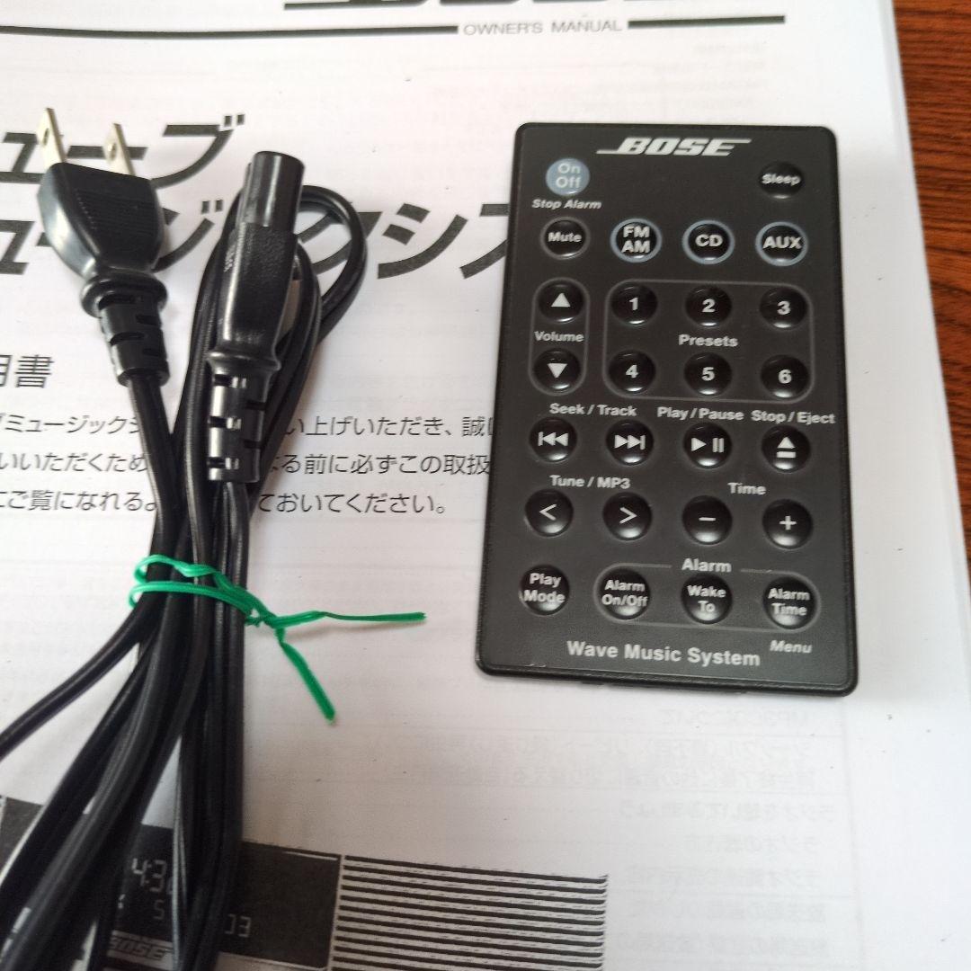 BOSE Wave Music System Ⅲ完動品ワイドFM純正リモコン取説