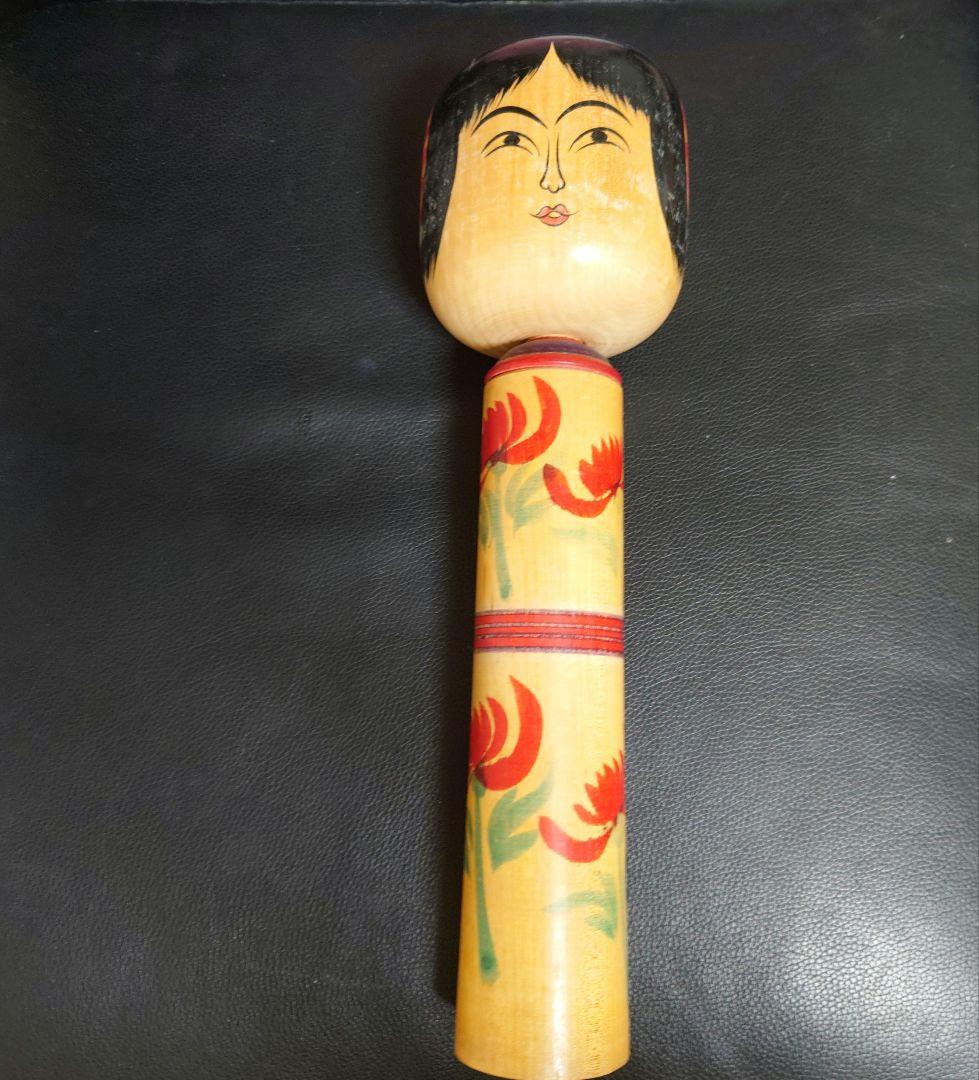 伝統こけし　肘折系　佐藤昭一作