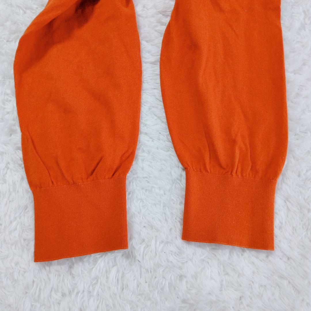 CABaN　カーディガン　Vネック　シルク混 　　長袖　ロゴボタン