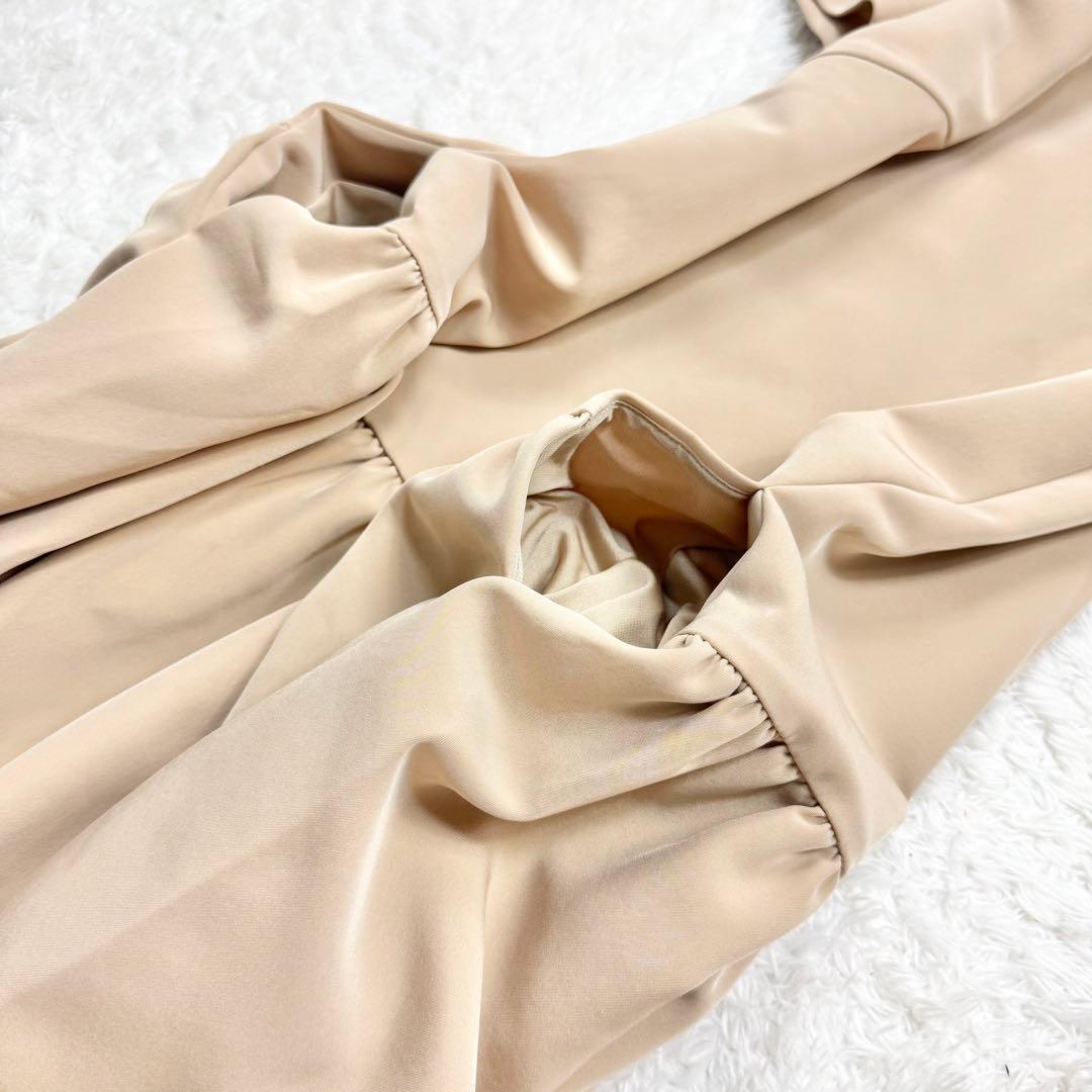 美品✨ フォクシー マットストレッチグログラン ローウエスト ワンピース 38