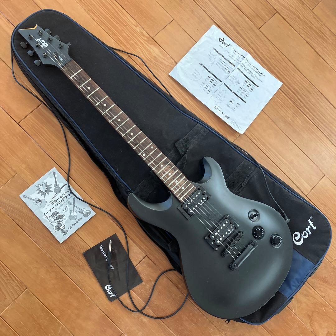 Cort　MX200　エレキギター　黒　本体　ケース　セット　イシバシ楽器
