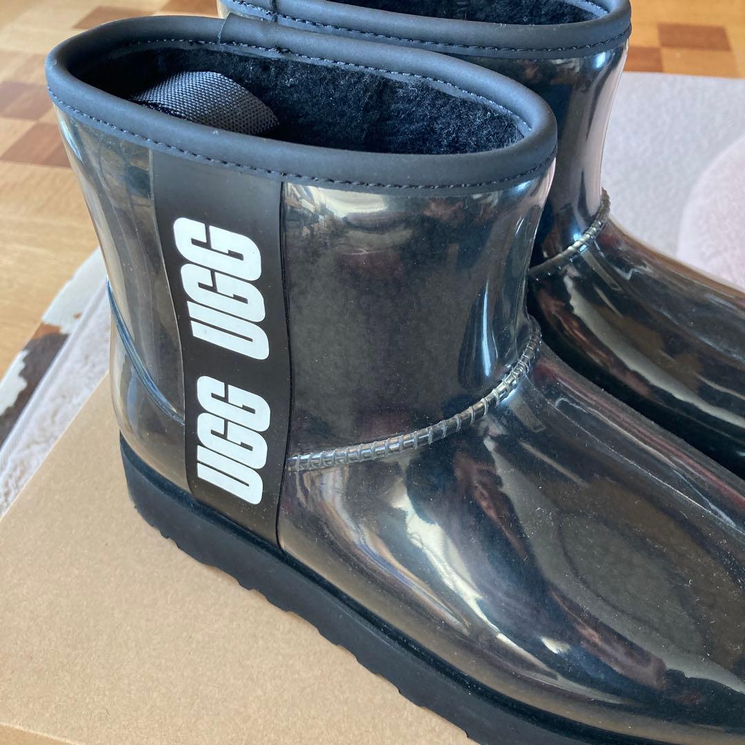UGG ブラック レインブーツ ショート
