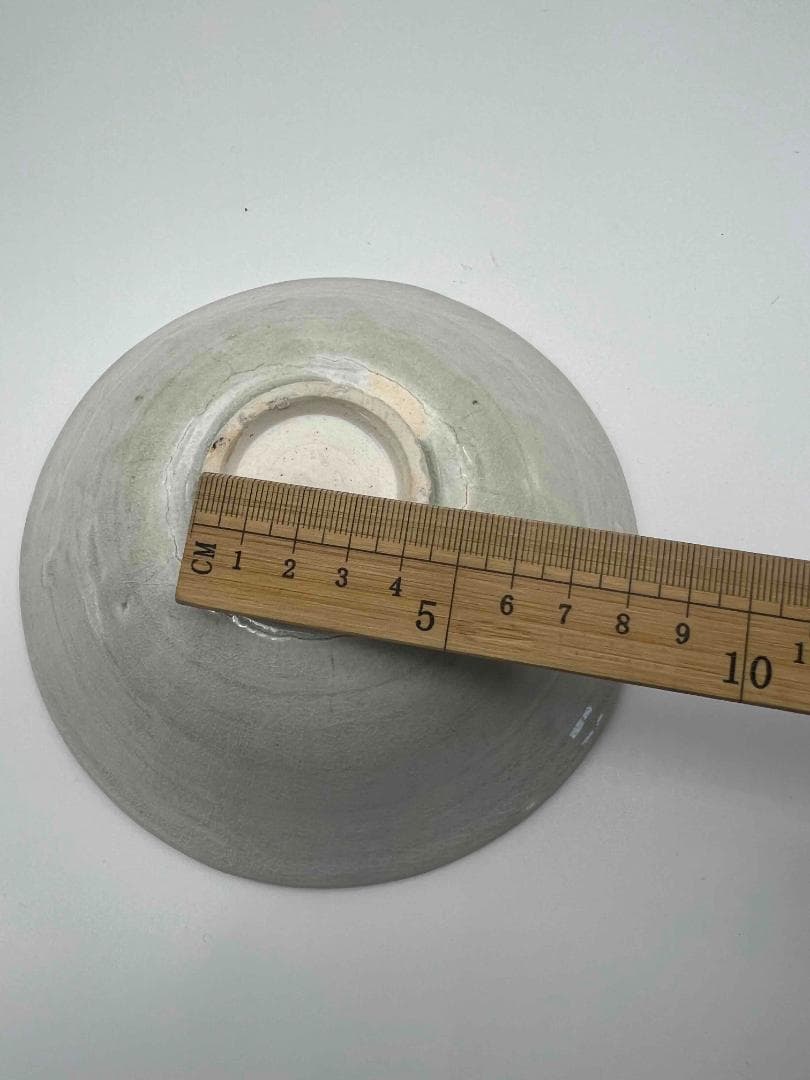 北宋時代　青白磁刻花魚藻文輪花鉢　盞　茶碗　景徳鎮　影青　唐物(E-49)