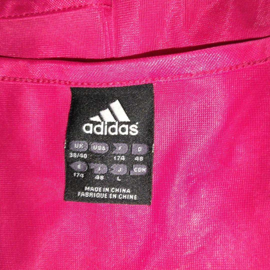 adidas レッド ゲームベスト:7マイセット: L:背番号付き。