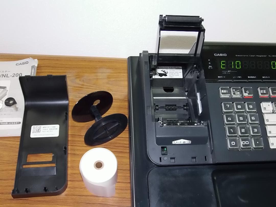 NL-200 簡単レジ CASIO 横型領収 レジスター 8部門 2505518