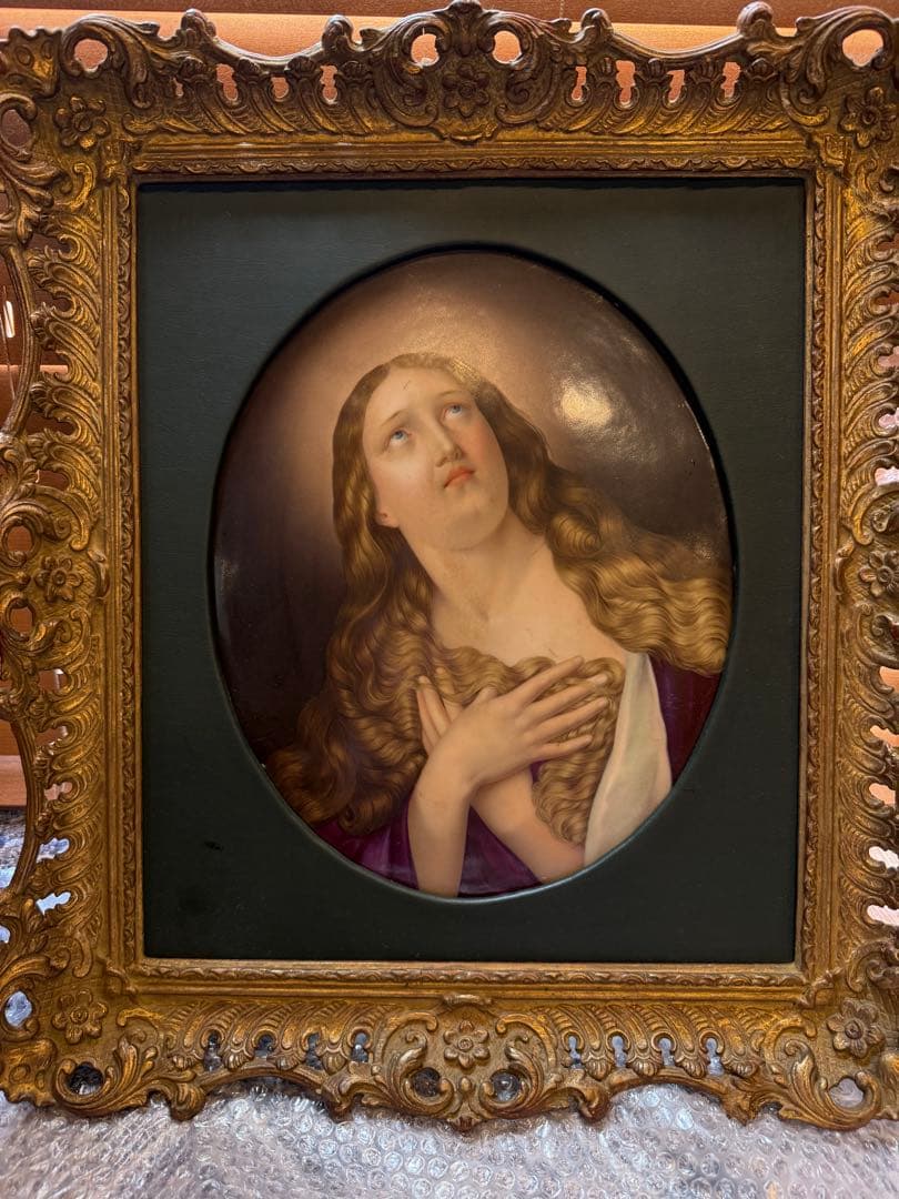 陶版画　マリア Mary Magdalene Placca