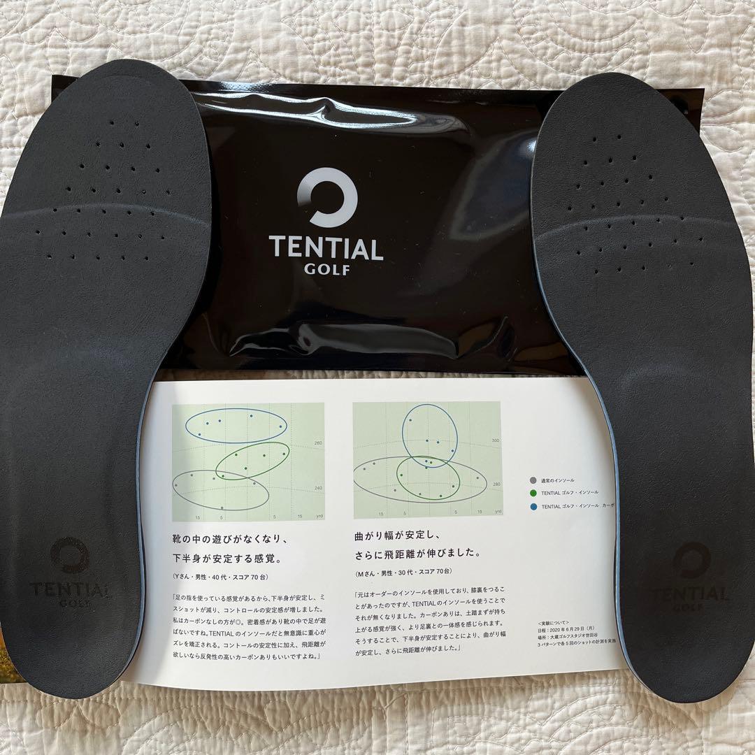 TENTIAL インソール・ゴルフ・カーボン　M