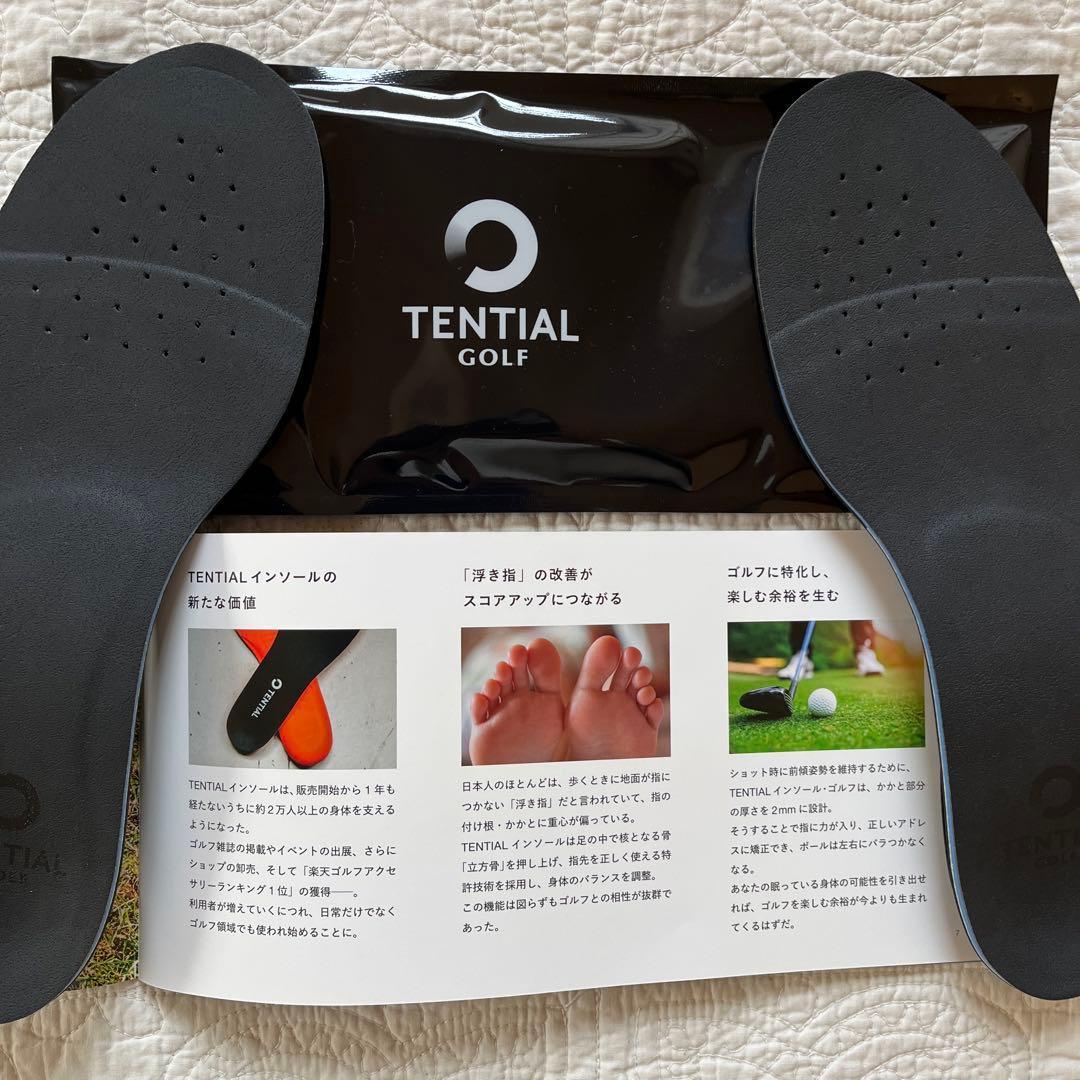 TENTIAL インソール・ゴルフ・カーボン　M
