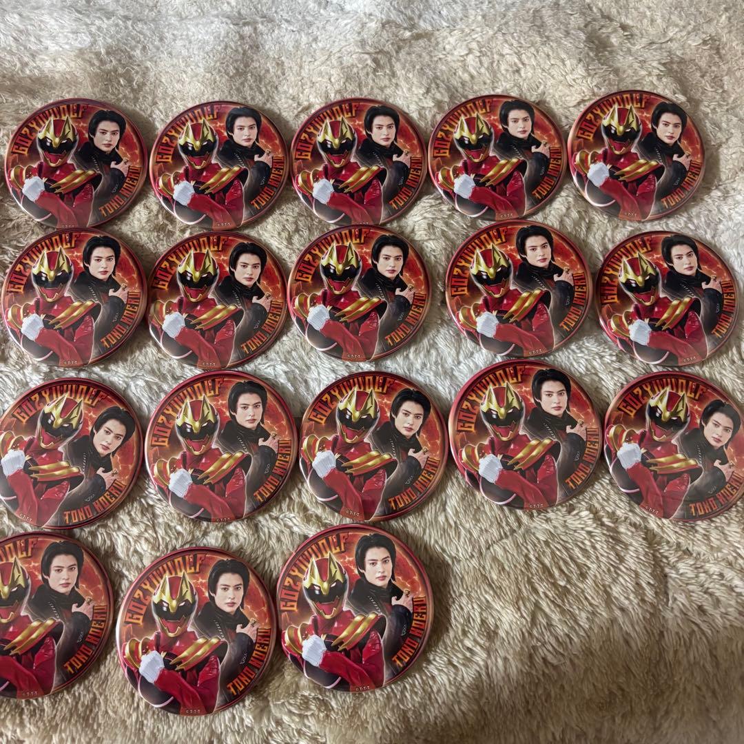 ゴジュウジャー 缶バッジ 遠野吠 ゴジュウウルフ 冬野心央