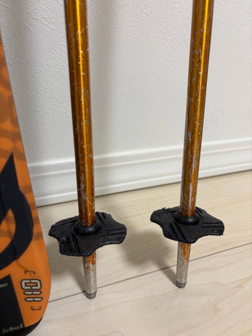 ROSSIGNOLジュニアスキー４点（板110cm、金具、靴21cm、ポール）