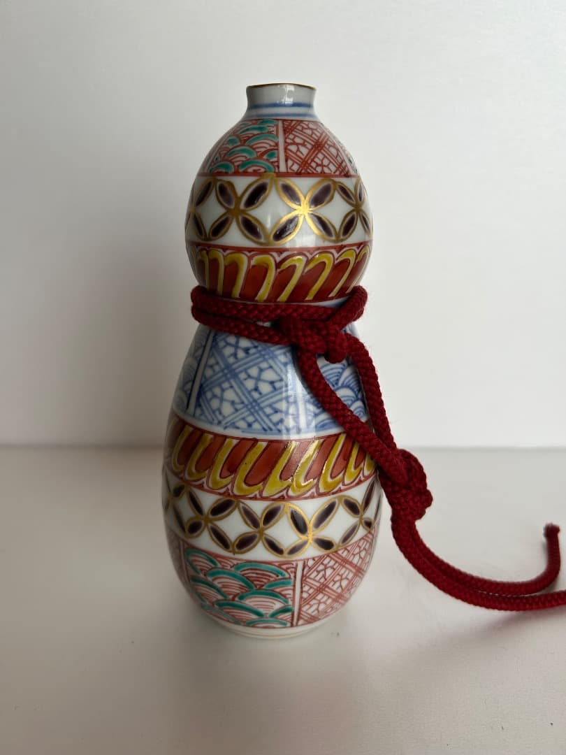 九谷焼 小紋花生 (長谷川紀代)