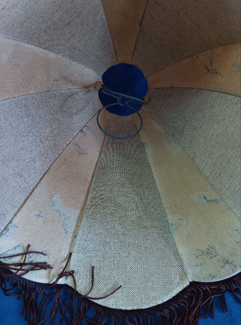 Mitsuboshiアンティークテーブルライト　ランプ　フリンジ付き　間接照明