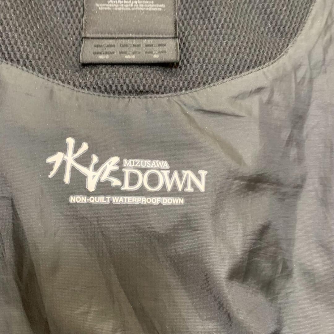 希少デザイン 美品 デサント ダウンジャケット 水沢 ロゴ グレー 別注 ☆