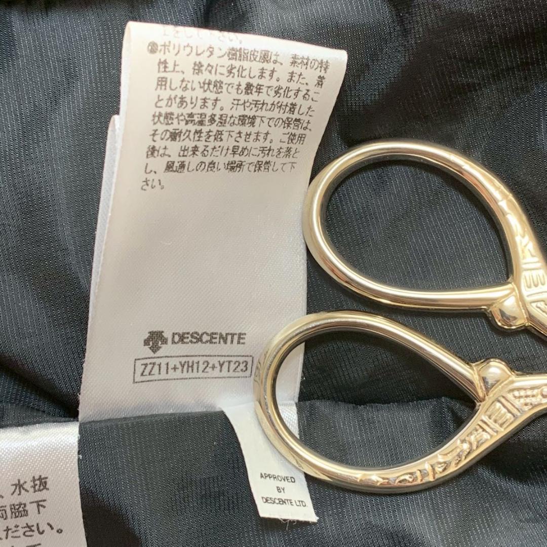 希少デザイン 美品 デサント ダウンジャケット 水沢 ロゴ グレー 別注 ☆