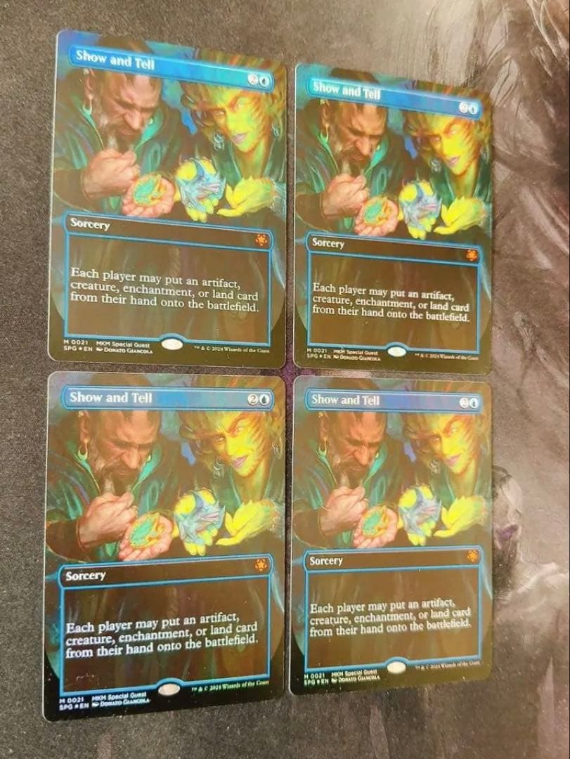 【スペシャルゲストfoil】実物提示教育　英語　4枚セット