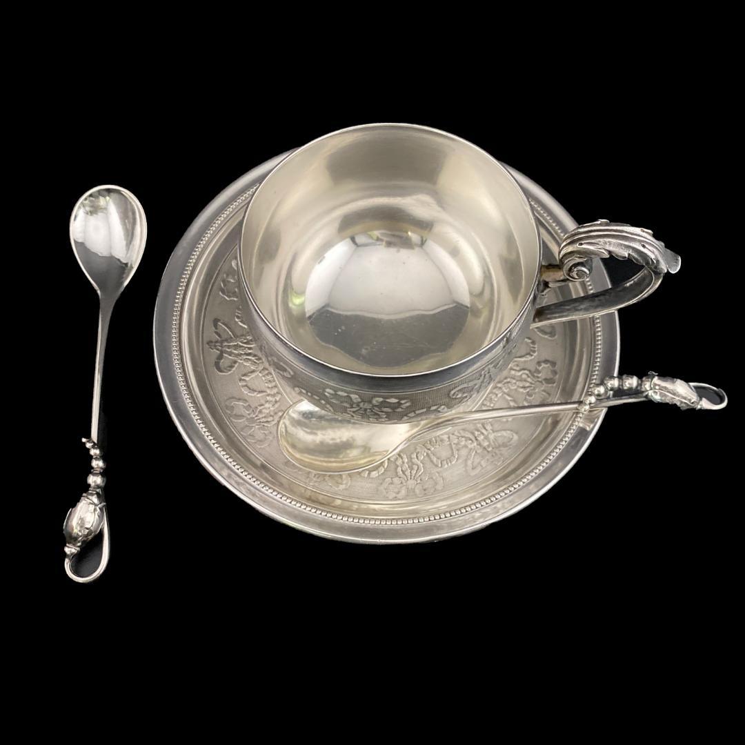 H220 ジョージジェンセン ブロッサム スターリング デミタススプーン