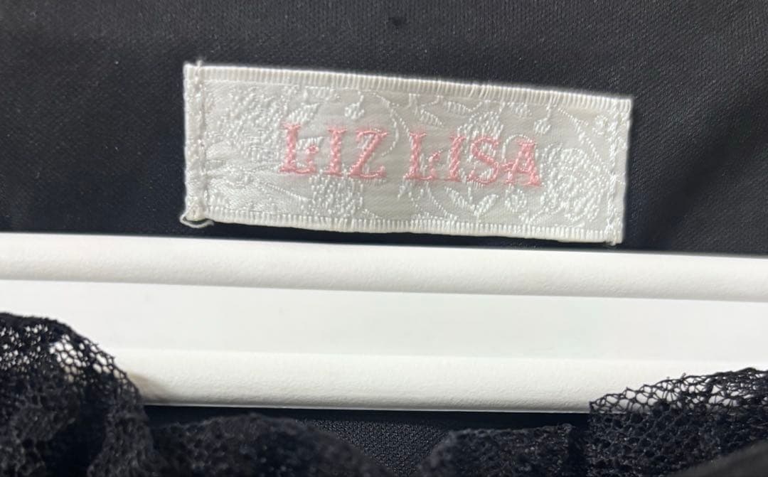 LIZLISA ティアラリボンティアードワンピース ブラック