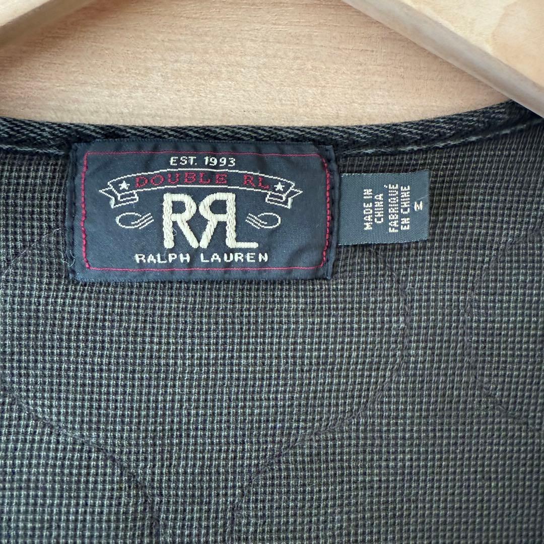 ダブルアールエル　RRL キルティングインディゴデニムベスト Mサイズ