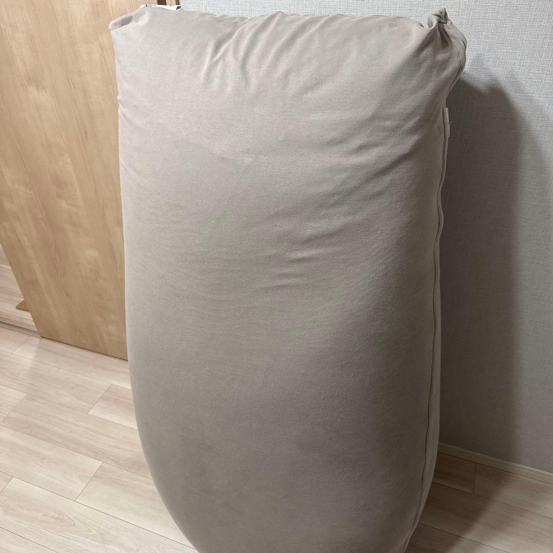 ひ*え様 yoitibo max ヨギボーマックス　ライトグレーカバー付　ビーズ