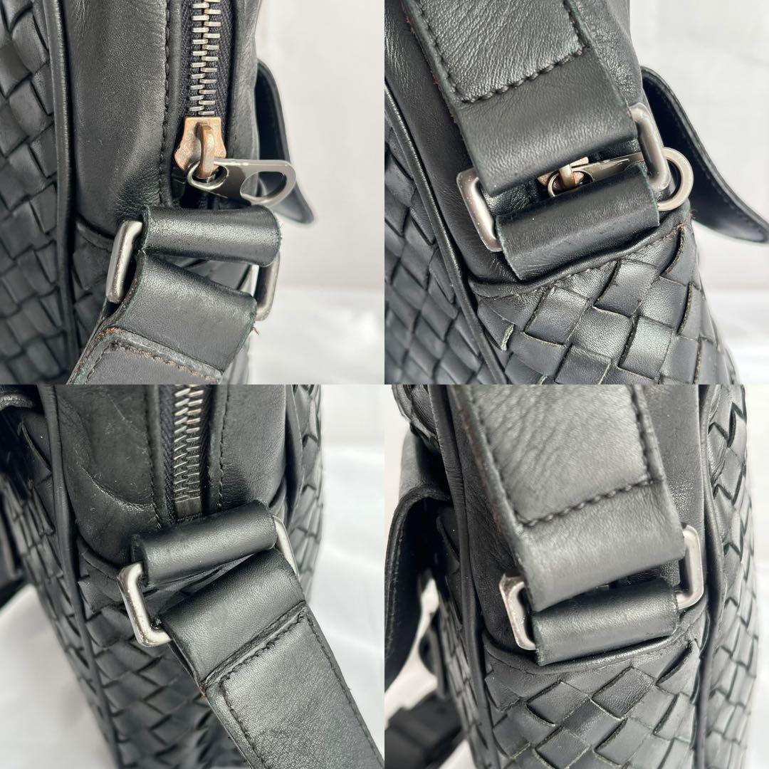 ✨️極美品✨️ BOTTGAVENETA イントレチャート ショルダーバッグ　黒