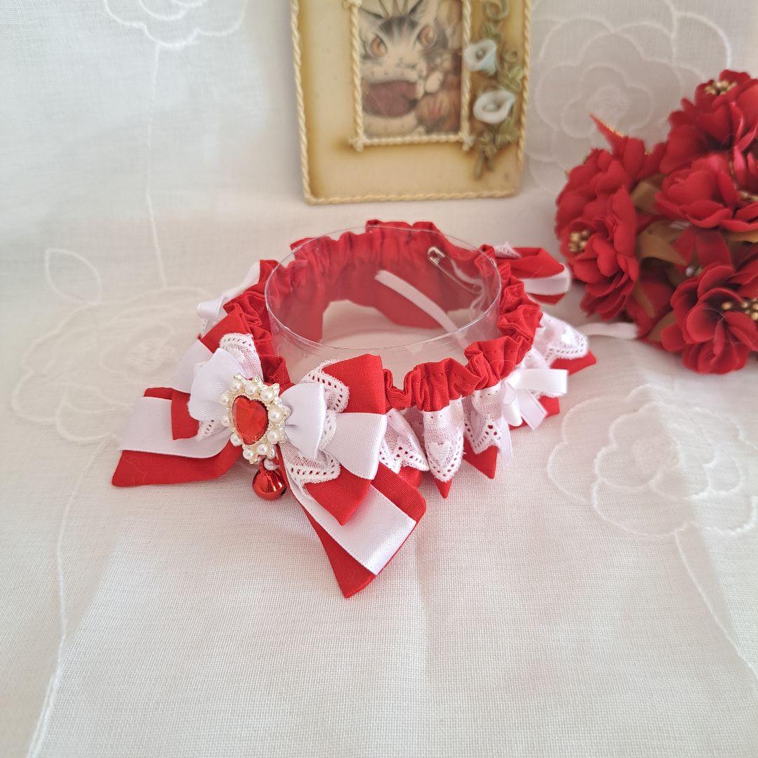 短毛シュシュ、バレンタインBOX(赤)わんちゃん猫ちゃん用