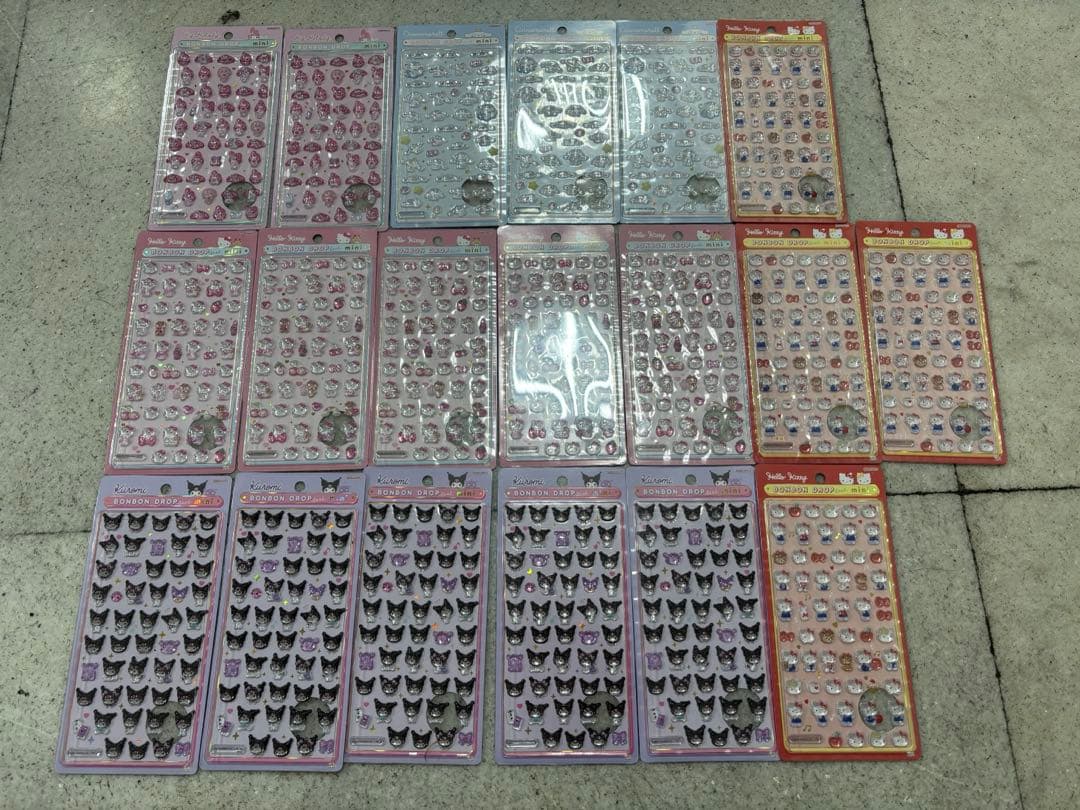 【新作正規品】サンリオ ボンボンドロップ mini シール19枚セット