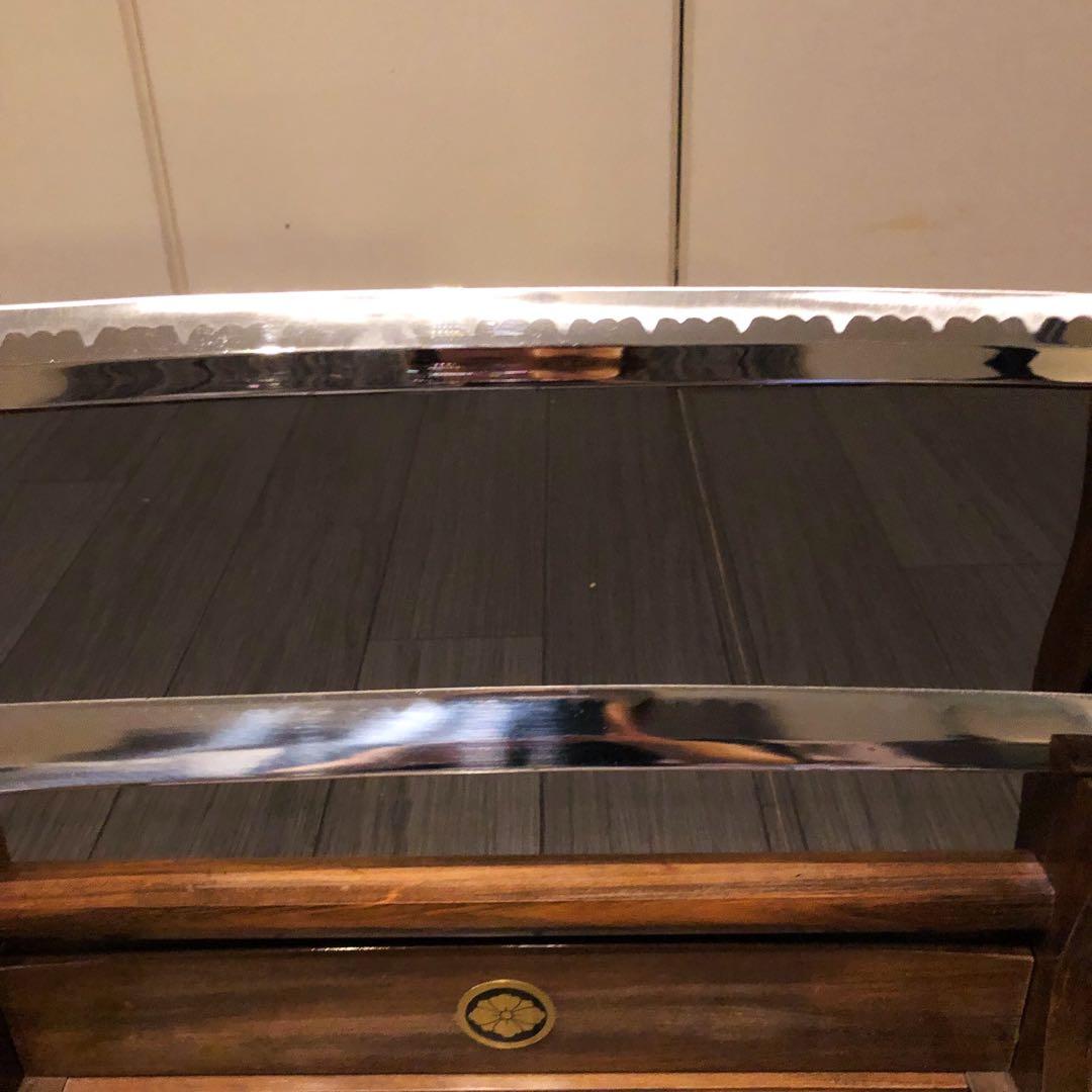 高級模造刀　居合刀　 美術刀剣　太刀　脇差　大小セット　緑拵え