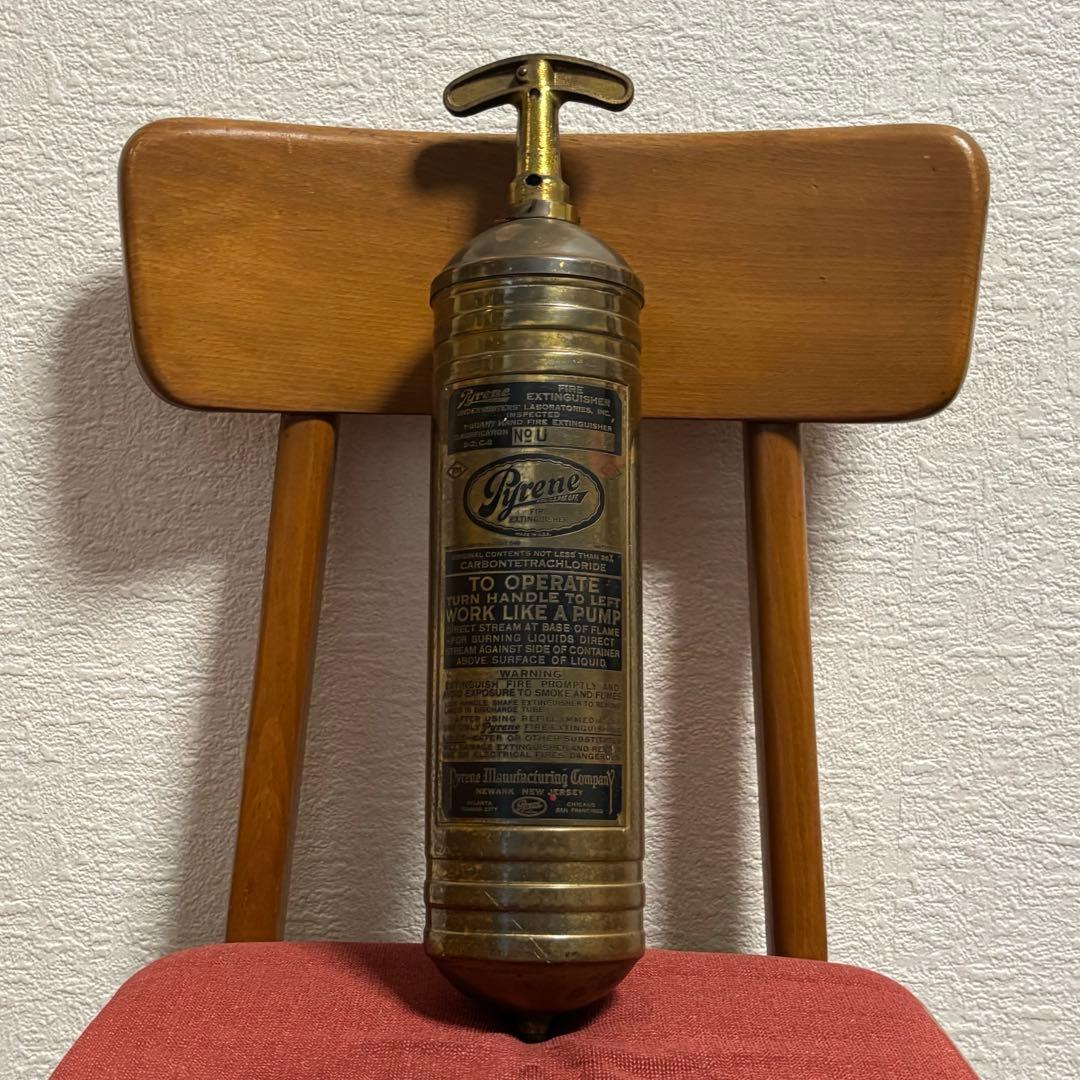 ヴィンテージ真鍮消火器FIREEXTINGUISHER 　アンティーク