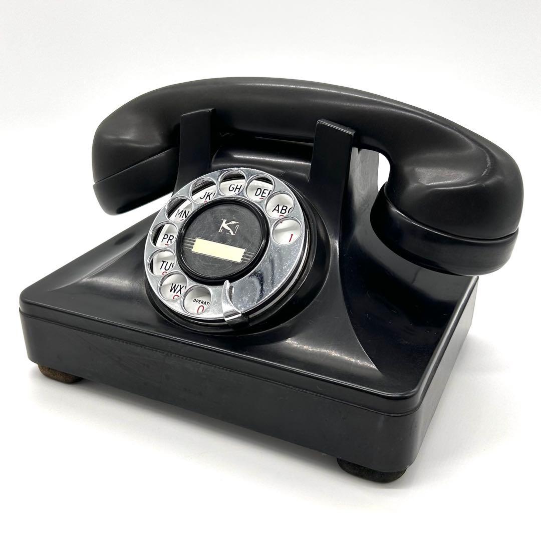 【希少レア】1940年代 アメリカ ケロッグ社製 ヴィンテージ品 黒電話 貴重品