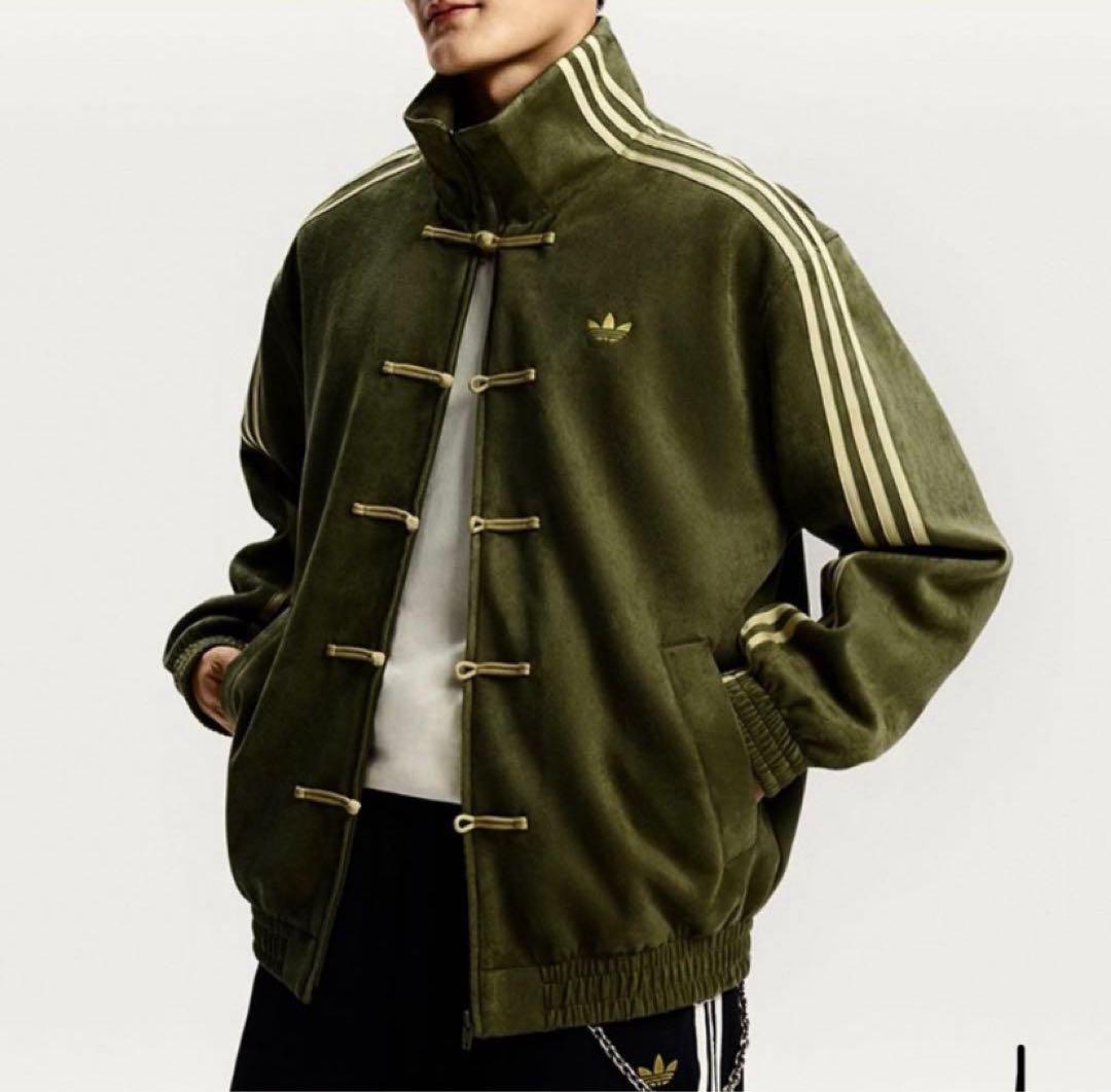 adidasアディダス 中国限定 蛇年トラックジャケット緑　XLサイズ”