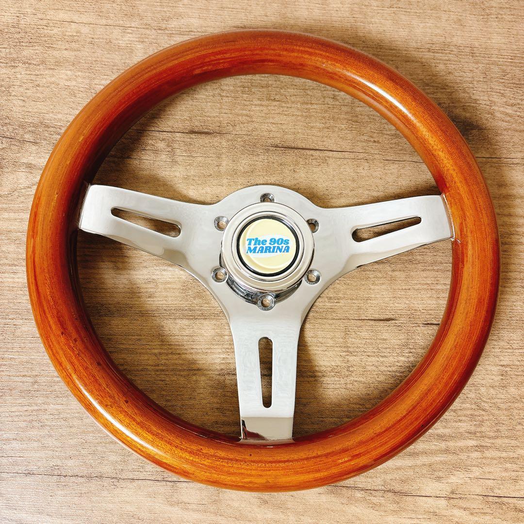 希少　当時物　小径　29cm ウッドステアリング　ウッドハンドル　USDM 旧車