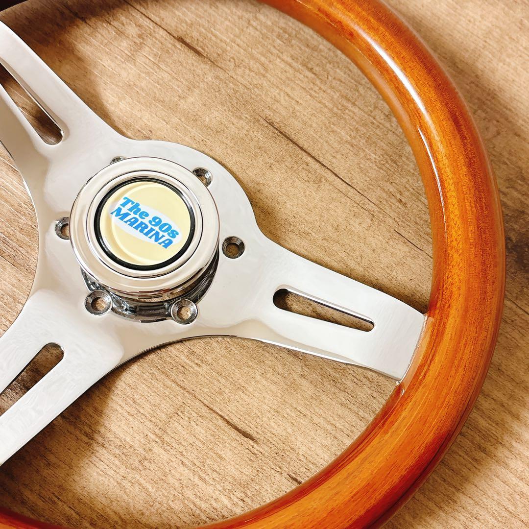 希少　当時物　小径　29cm ウッドステアリング　ウッドハンドル　USDM 旧車